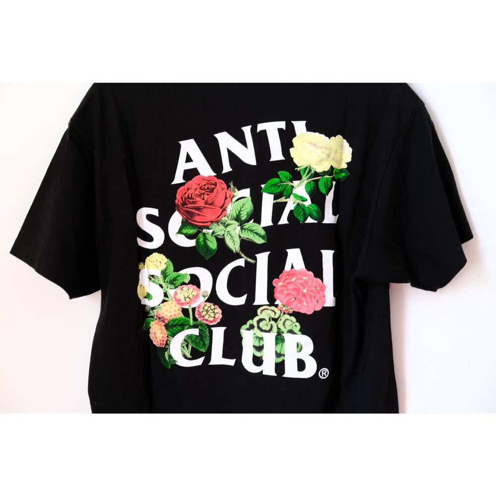 Anti Social Social Club Roses Tee, Black, Size L
